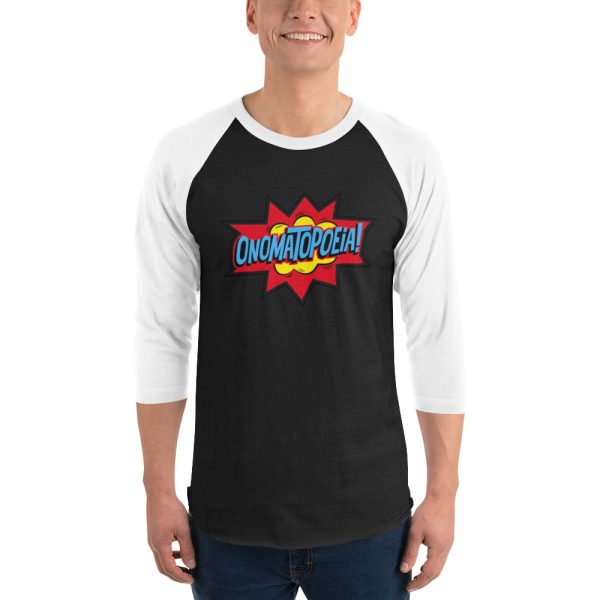 Onomatopoeia 3/4 sleeve shirt